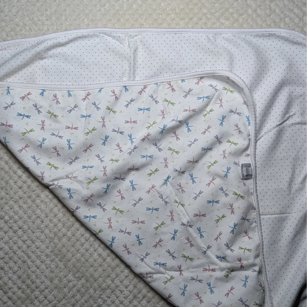 Magnolia Baby Pima‎ Cotton Swaddle Blanket | Dragonfly Print | Peru